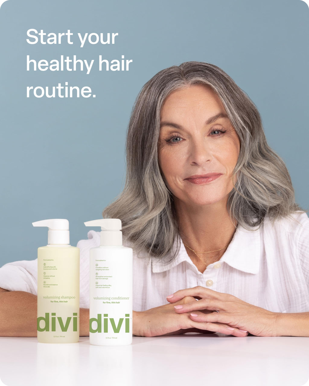 Divi Volumizing Shampoo for Fine Hair | Lightweight, Color-Safe & Nourishing, 12 oz