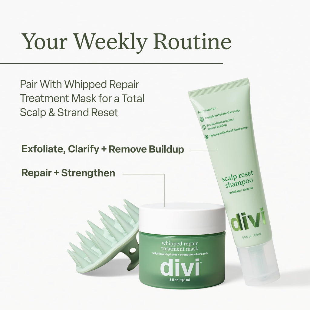 Divi Clarifying Scalp Reset Shampoo & Whipped Repair Mask Set – Deep Cleansing, Oil Control & Bond Repair (2-Piece)
