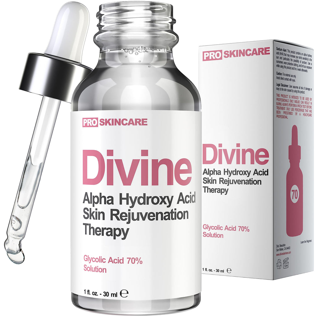 Divine Derriere Glycolic Acid Peel 70% – At-Home Professional Chemical Peel for Face