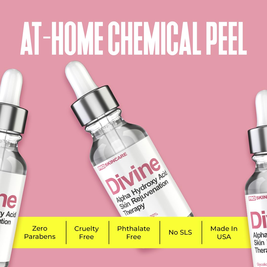 Divine Derriere Glycolic Acid Peel 70% – At-Home Professional Chemical Peel for Face