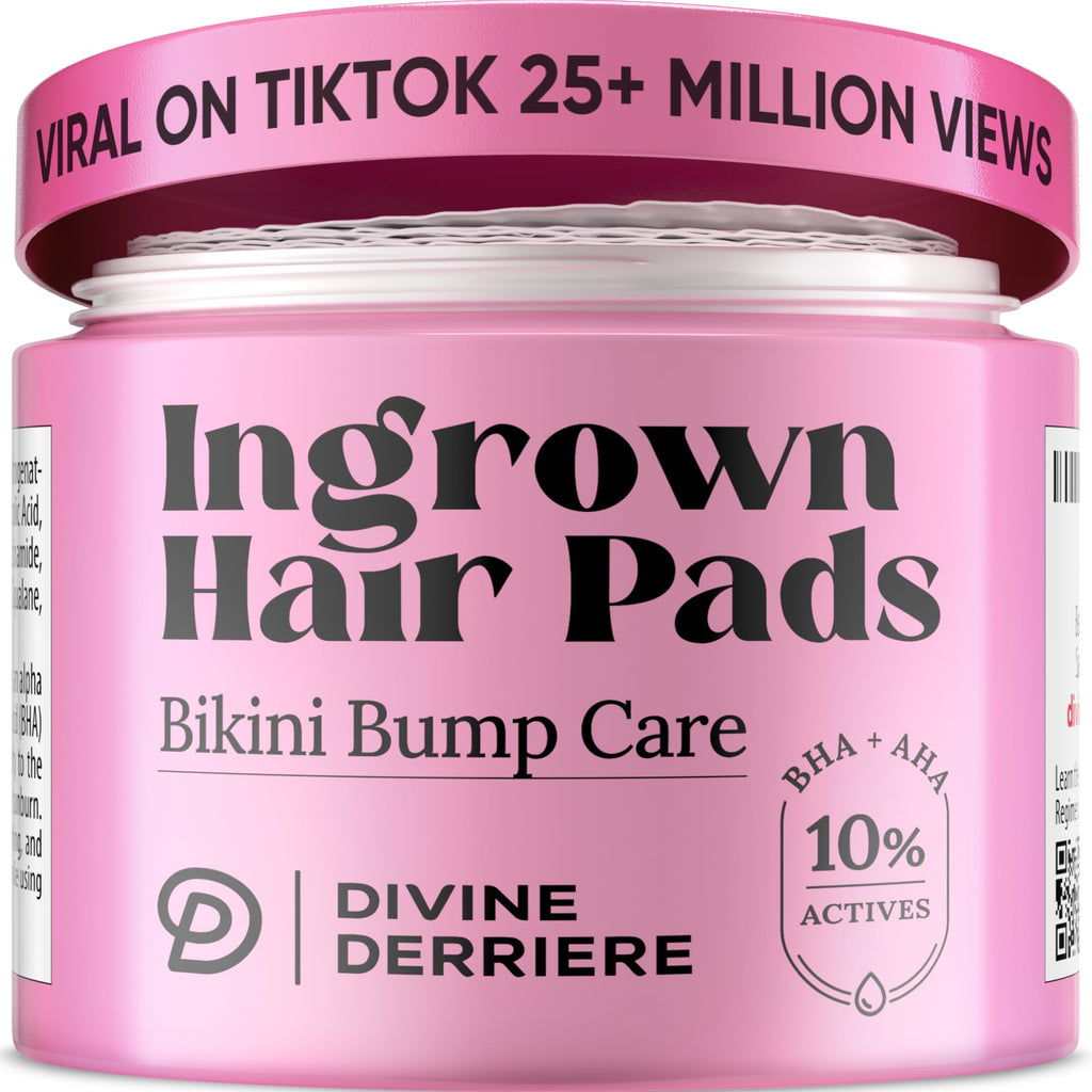 Divine Derriere Ingrown Hair Pads – Smoothing Solution for Razor Burns (50ct)
