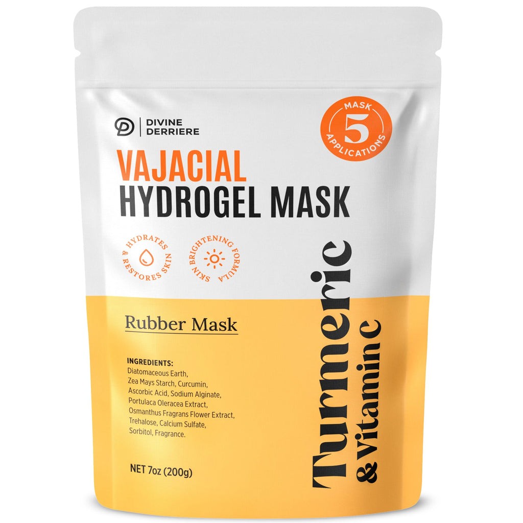 Divine Derriere Vajacial Hydrogel Mask – Premium Turmeric & Vitamin C Hydrojelly Kit