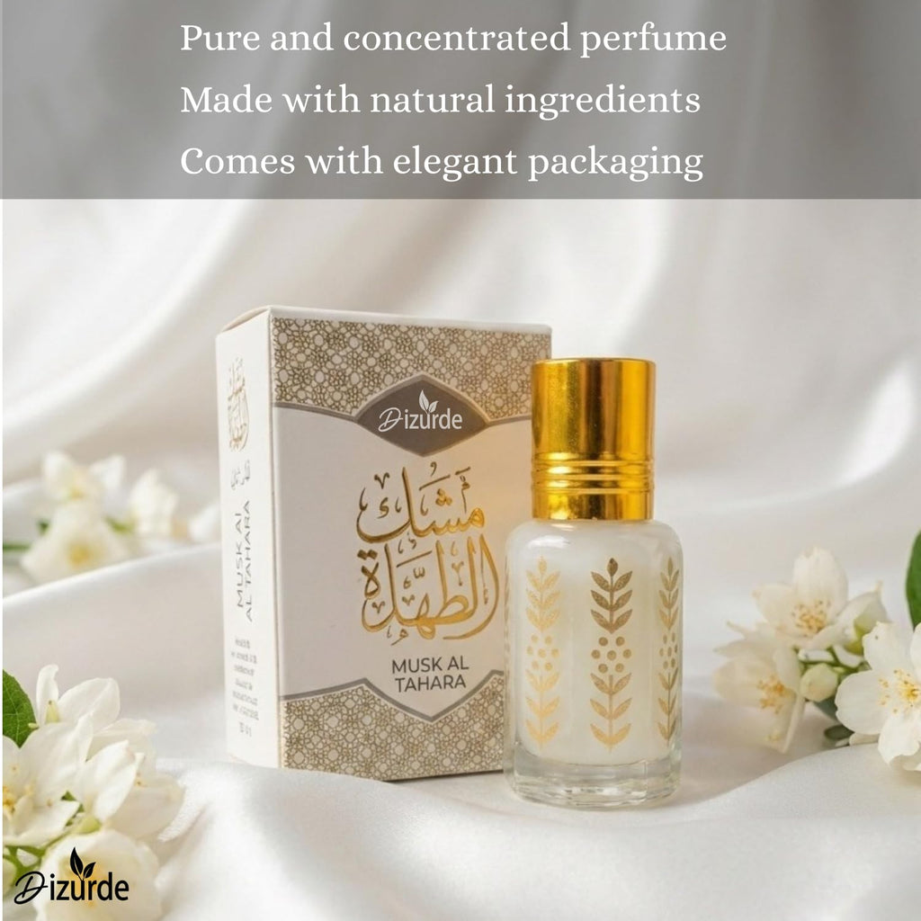 Dizurde Musk Al Tahara 6mL | White Musk Perfume Oil for Women | Daily Wear & Layering