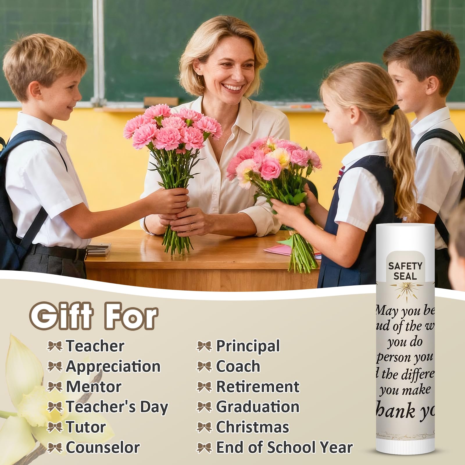 Dmsky Lip Balm 60 Pack - Bulk Employee & Volunteer Appreciation Gifts