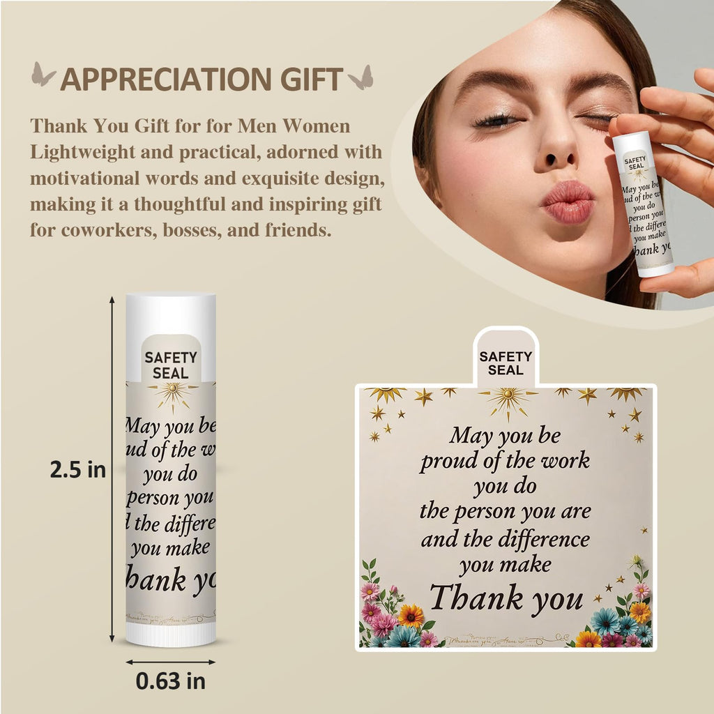Dmsky Lip Balm 60 Pack - Bulk Employee & Volunteer Appreciation Gifts