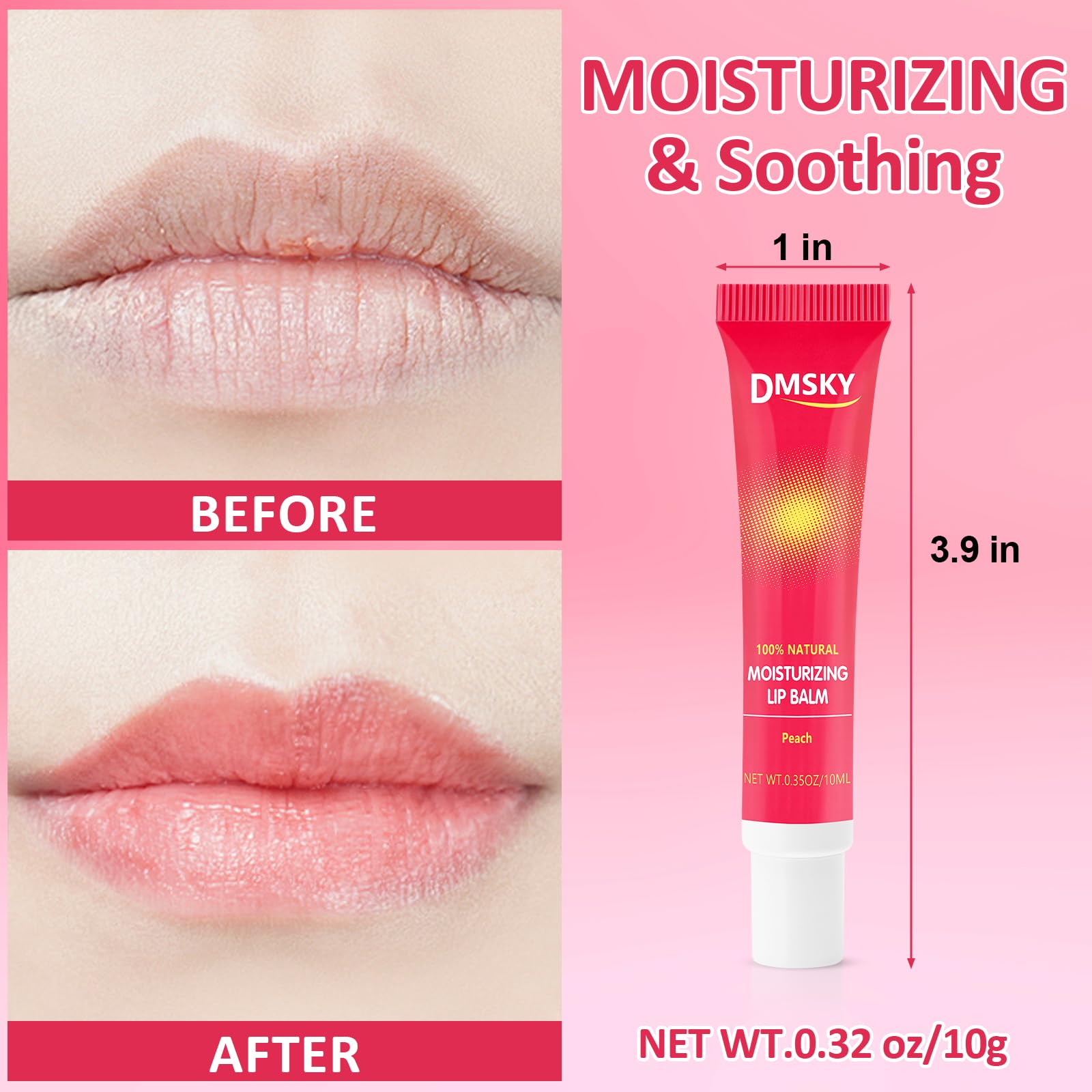 Dmsky 24 Pack Lip Gloss Bulk – Clear Hydration with Shea Butter & 12 Flavors
