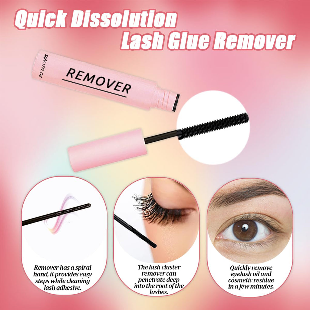 DNSGOOR DIY Lash Extension Kit – 280 Lashes, Bond & Seal, Cleanser, USB Lash Fan