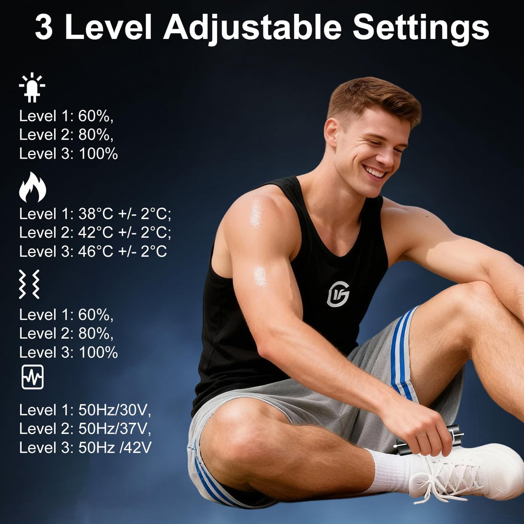 DOCEPERT Heated Muscle Scraper Tool – 2025 Upgraded Electric Gua Sha for Full-Body Massage, Light Care & Portable Self-Care