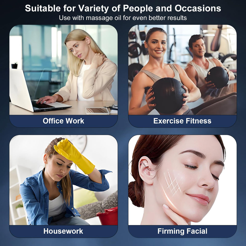 DOCEPERT Heated Muscle Scraper Tool – 2025 Upgraded Electric Gua Sha for Full-Body Massage, Light Care & Portable Self-Care