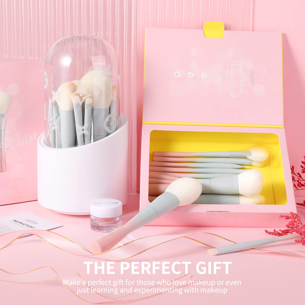 Docolor 14-Piece Premium Synthetic Makeup Brush Set – Cruelty-Free, Eye & Face