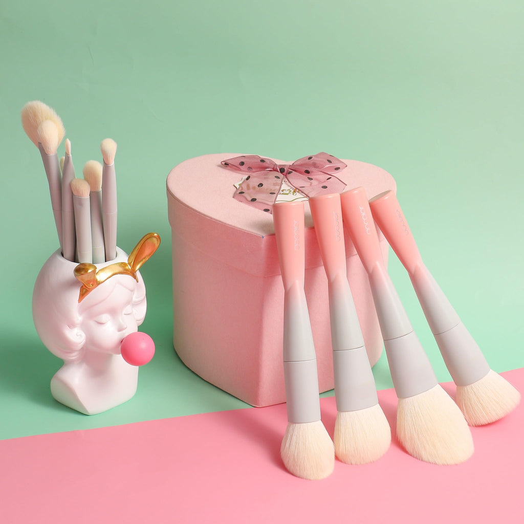 Docolor 14-Piece Premium Synthetic Makeup Brush Set – Cruelty-Free, Eye & Face