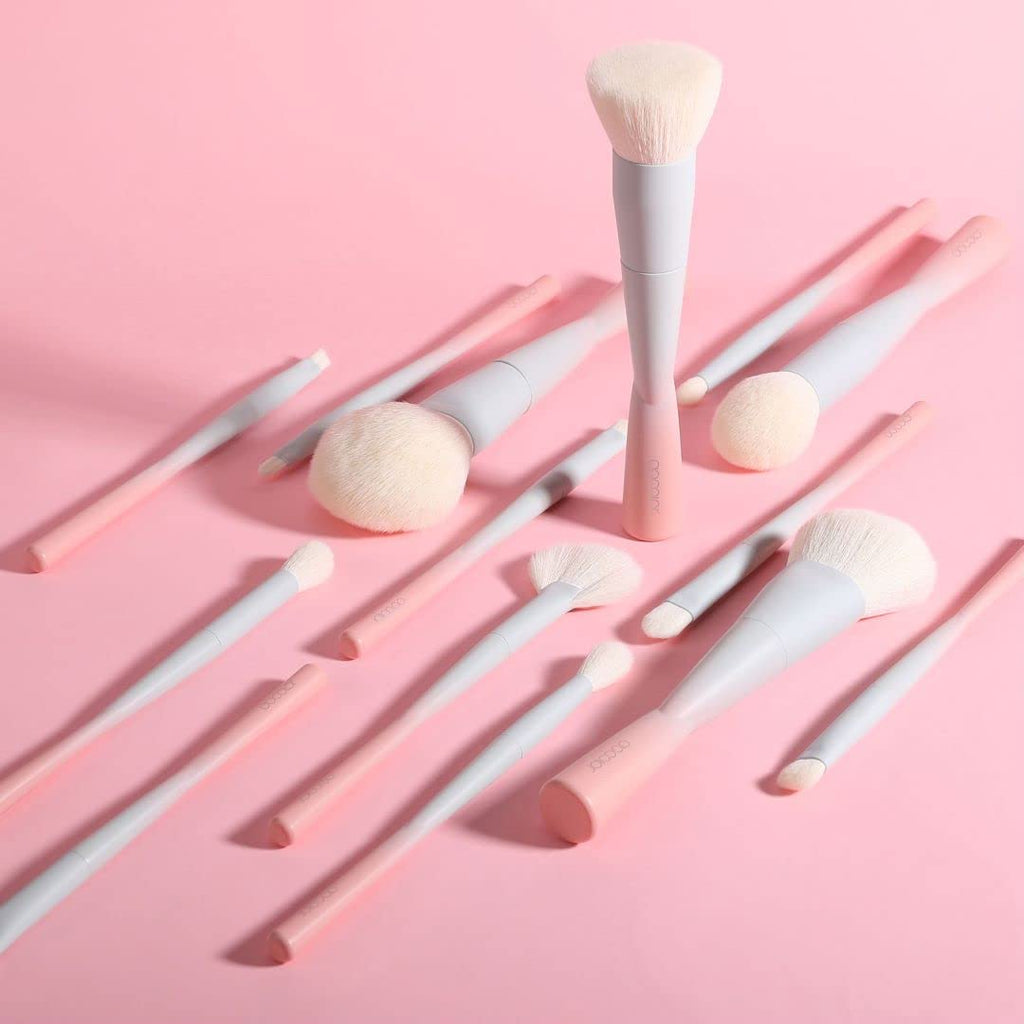 Docolor 14-Piece Premium Synthetic Makeup Brush Set – Cruelty-Free, Eye & Face