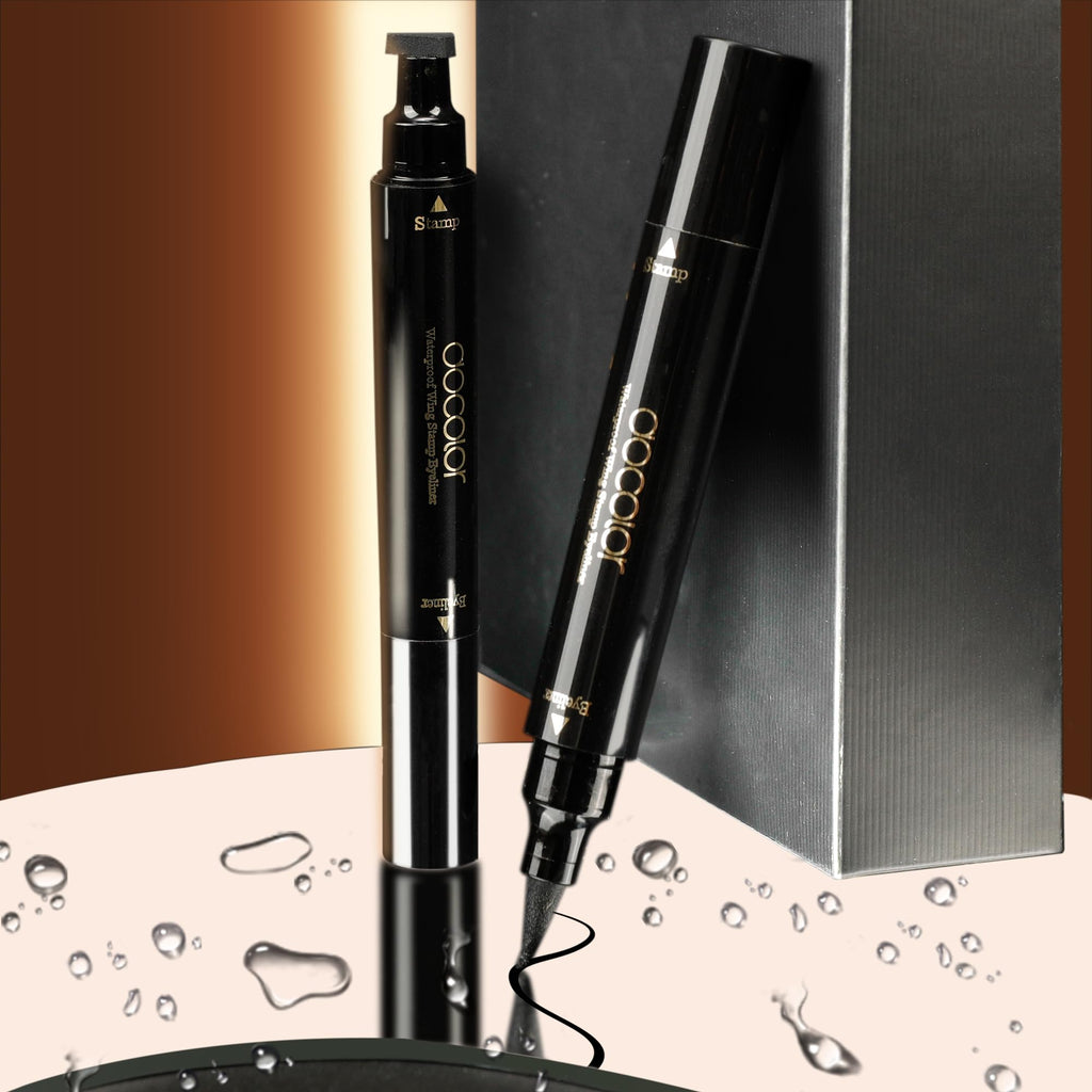 docolor Eyeliner Stamp – Double-Sided Winged Liner, Waterproof & Smudge-Proof (2pcs)