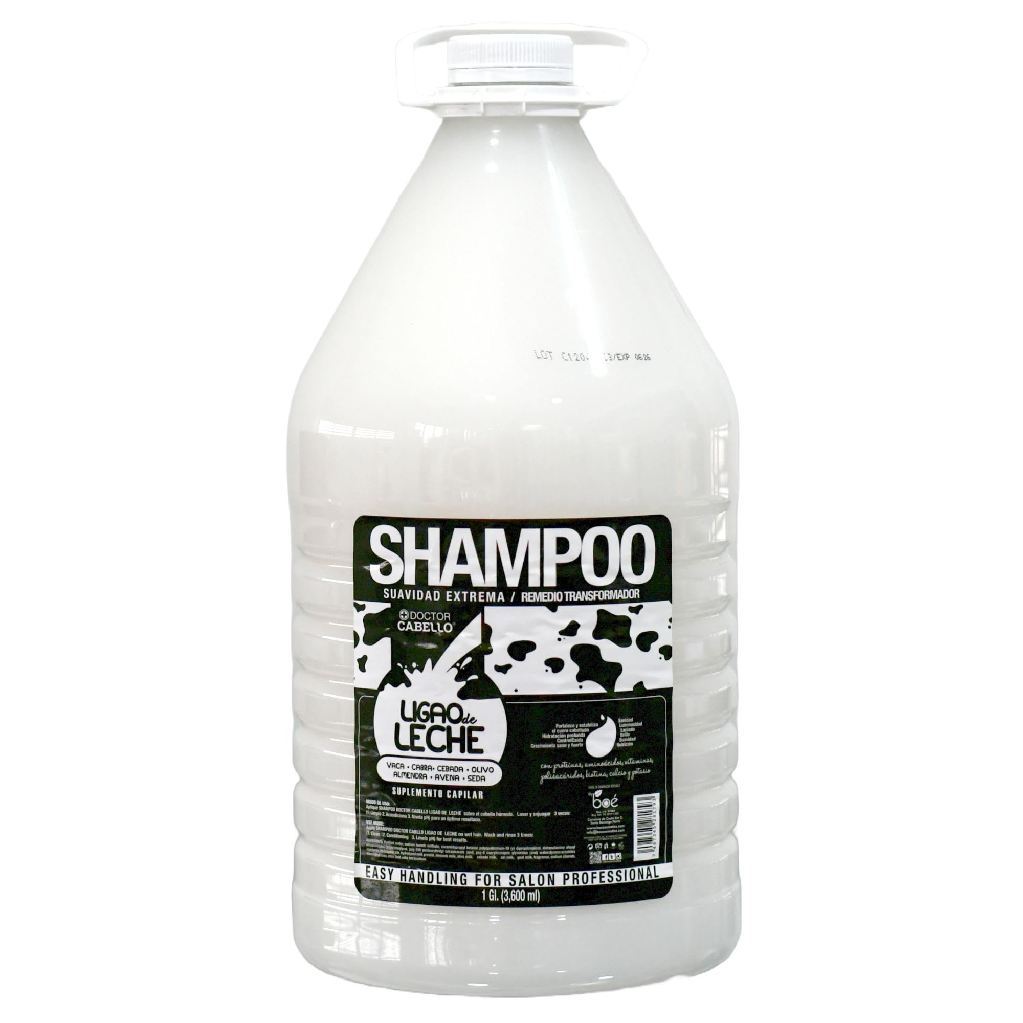 Doctor Cabello Ligao de Leche Shampoo 128 oz – Deep Repair & Shine (Milk Protein)