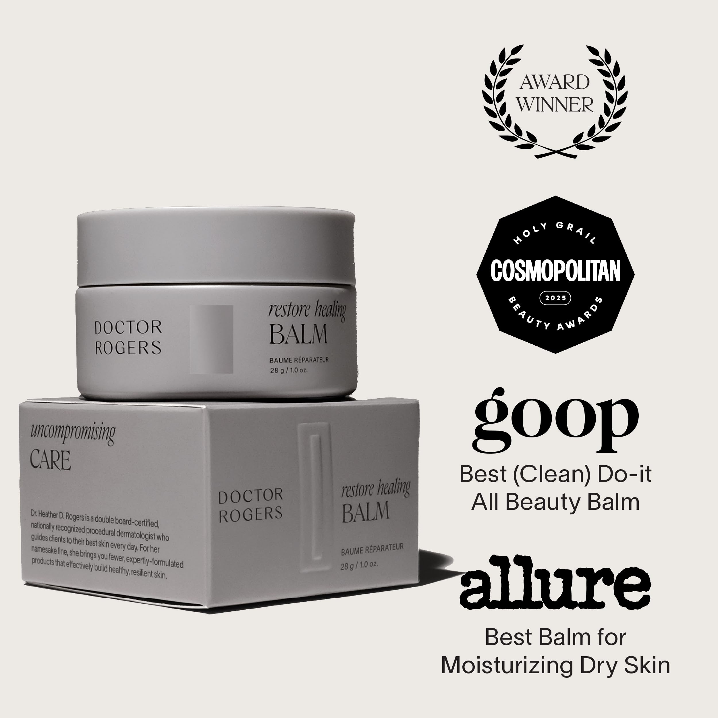Doctor Rogers Restore Healing Balm — Multi-Purpose Ointment for Dry Skin, Eczema & Sensitive Skin (4 oz)