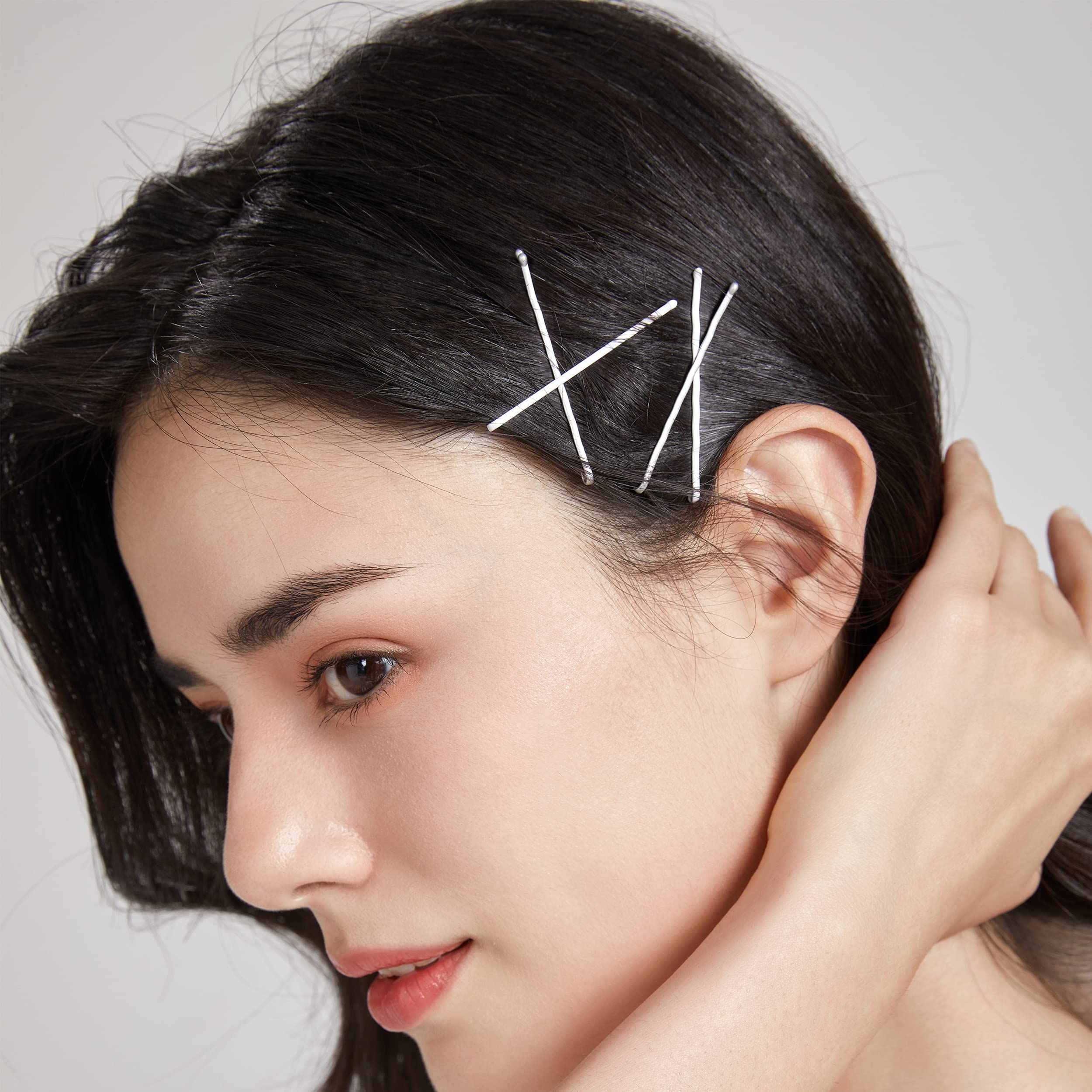 Dofash 5Waves Silver Bobby Pins – 260 Count, Octagon Storage Box