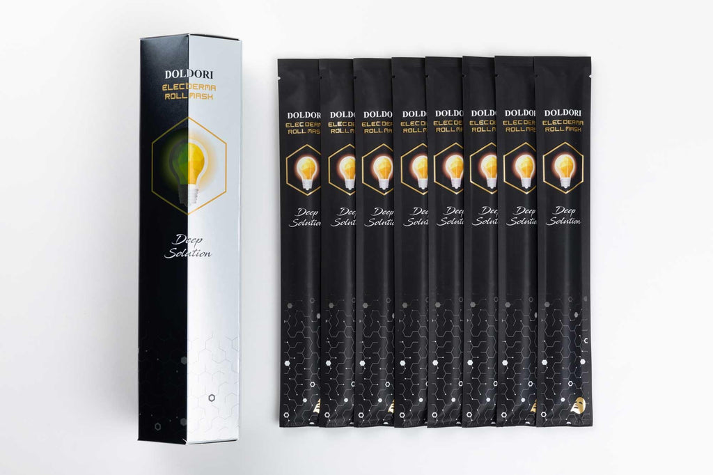 DOLDORI Roll Face Mask Sheet Elec Derma | Korean Deep Hydrating Collagen Hydrogel Mask
