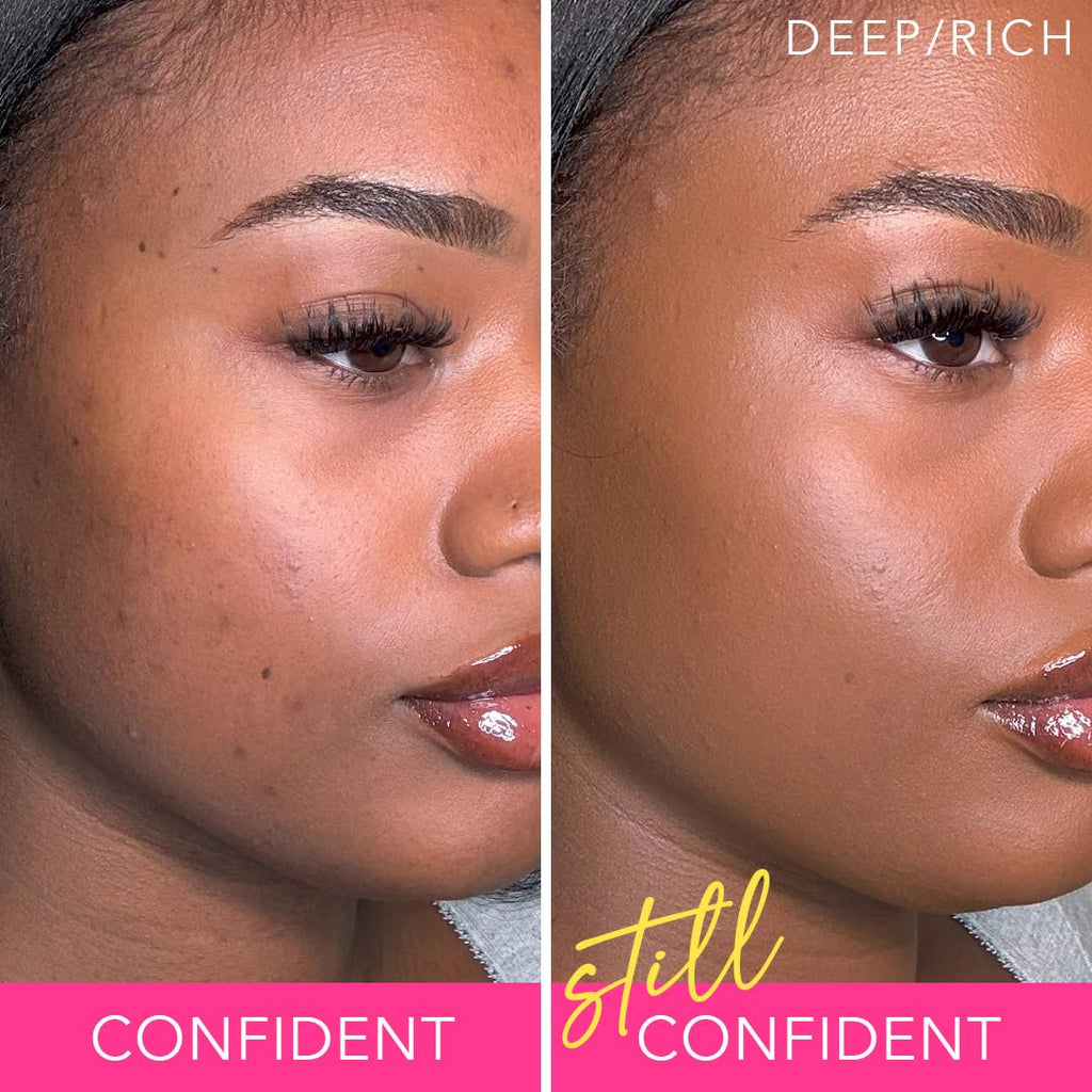 DOLL 10 NO Doll 10 Peptide Bounce Balm Foundation – Hydrating, Deep/Rich Shade, Buildable Coverage for Mature Skin – Vegan & Clean