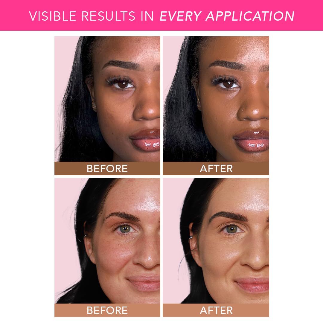 DOLL 10 NO Doll 10 Peptide Bounce Balm Foundation – Hydrating, Deep/Rich Shade, Buildable Coverage for Mature Skin – Vegan & Clean