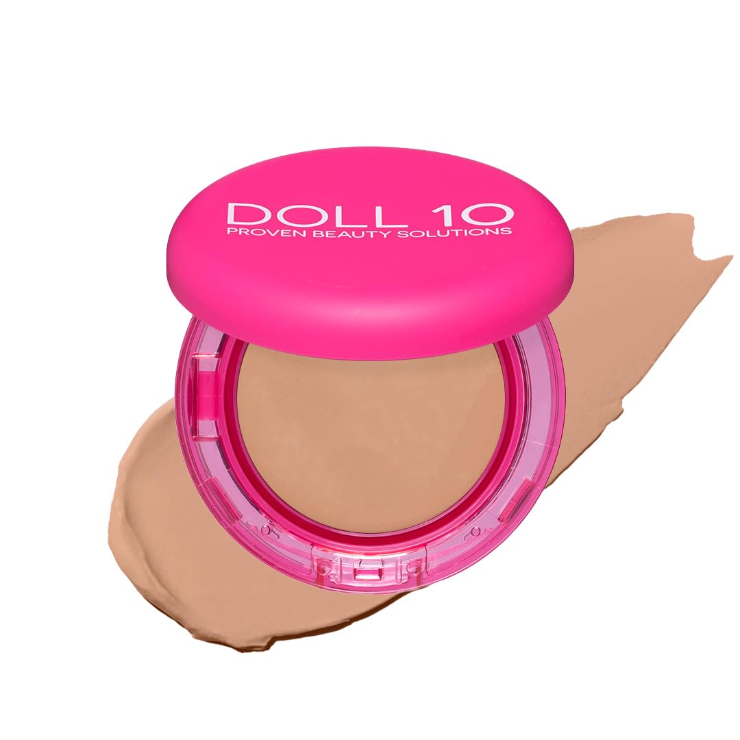 Doll 10 Peptide Bounce Balm Foundation Light – Hydrating, Buildable Coverage for Mature Skin | Vegan & Clean