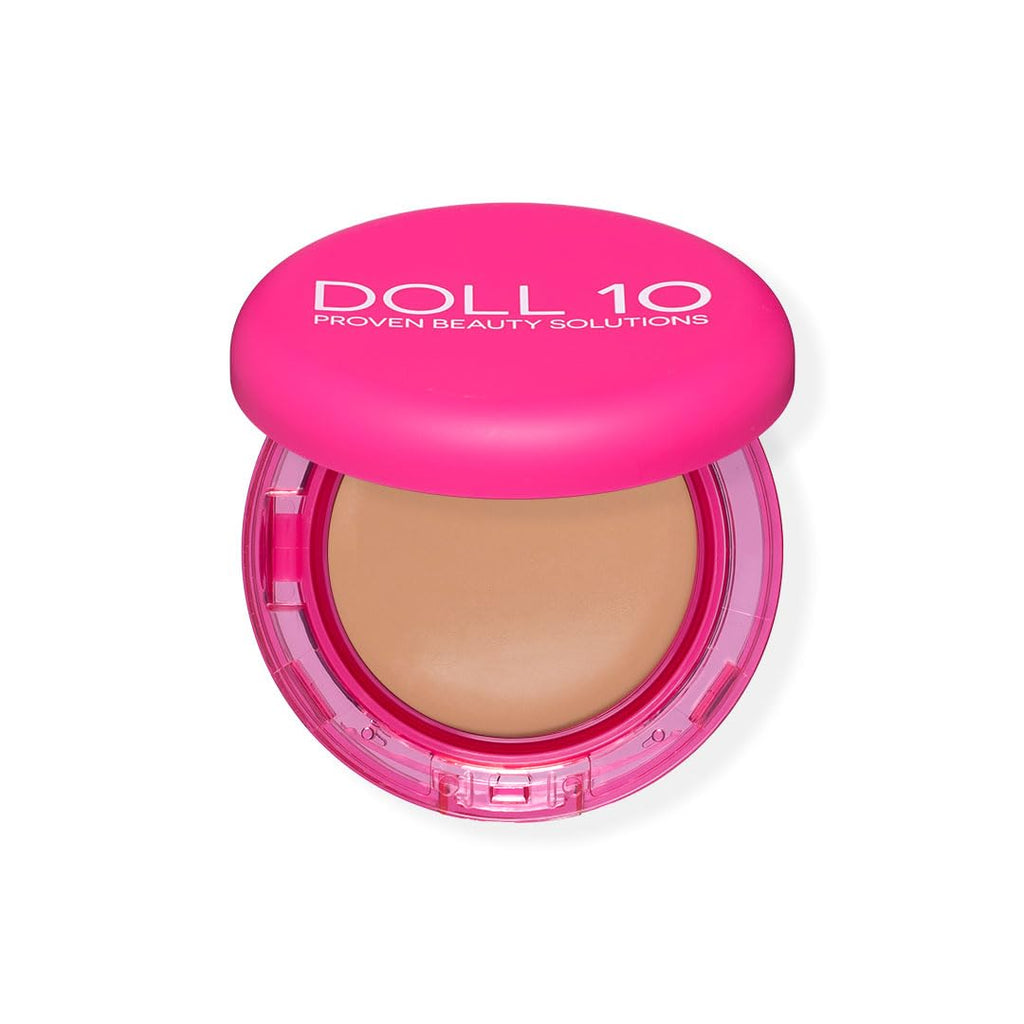 Doll 10 No Peptide Bounce Balm Foundation – Hydrating, Buildable, Age-Defying for Mature Skin (Light/Medium) – Vegan, Clean