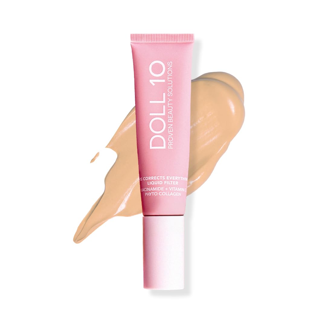 Doll 10 NO TCE Liquid Filter CC Cream – Light Skin Tint, Vegan, Clean Makeup