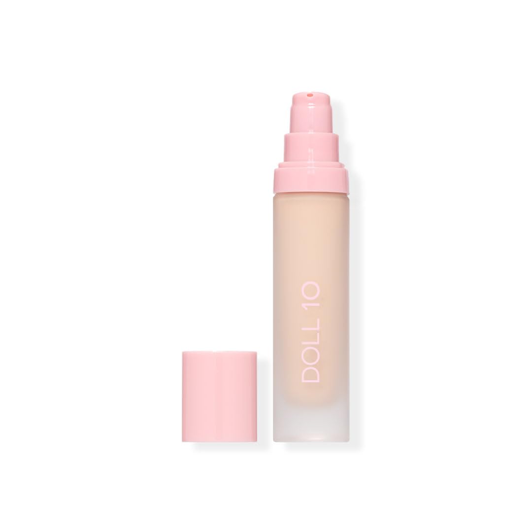 DOLL 10 NO. T.C.E Super Coverage Serum Makeup with Peptides – Fair, One Size
