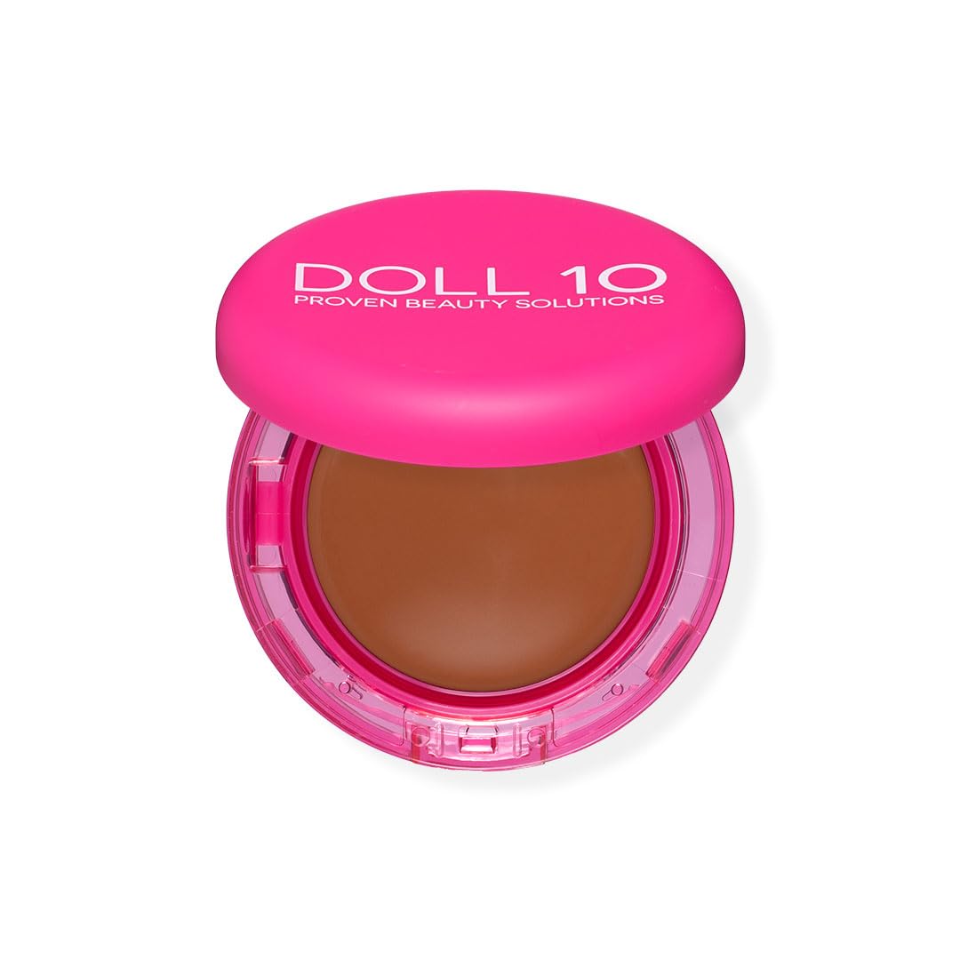 Doll 10 Peptide Bounce Balm Foundation Deep – Hydrating, Buildable Coverage for Mature Skin