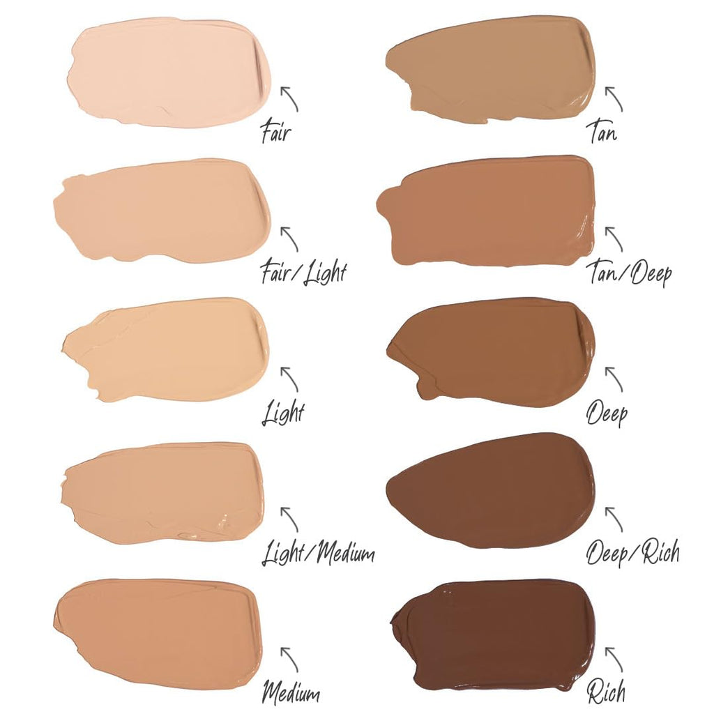 DOLL 10 NO T.C.E This Covers Everything Super Coverage Serum Makeup with Peptides (Deep/Rich)