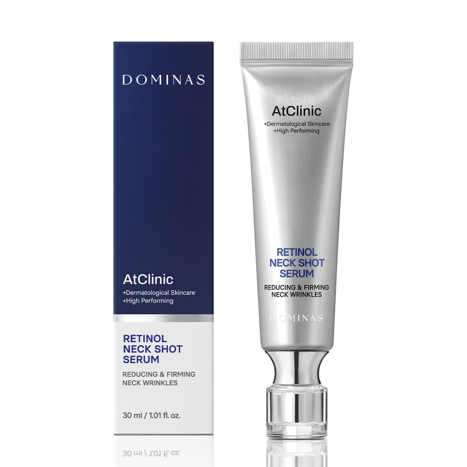 DOMINAS AtClinic Retinol Neck Shot Serum – Firming Neck Care with 5 Peptides & Vitamin C (1.01 fl oz)