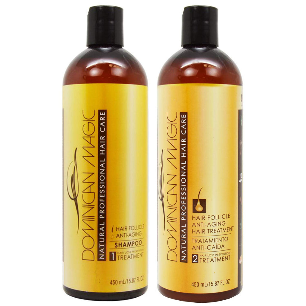 Dominican Magic Hair Follicle Anti-Aging Shampoo & Treatment Duo Set – 15.87oz Each