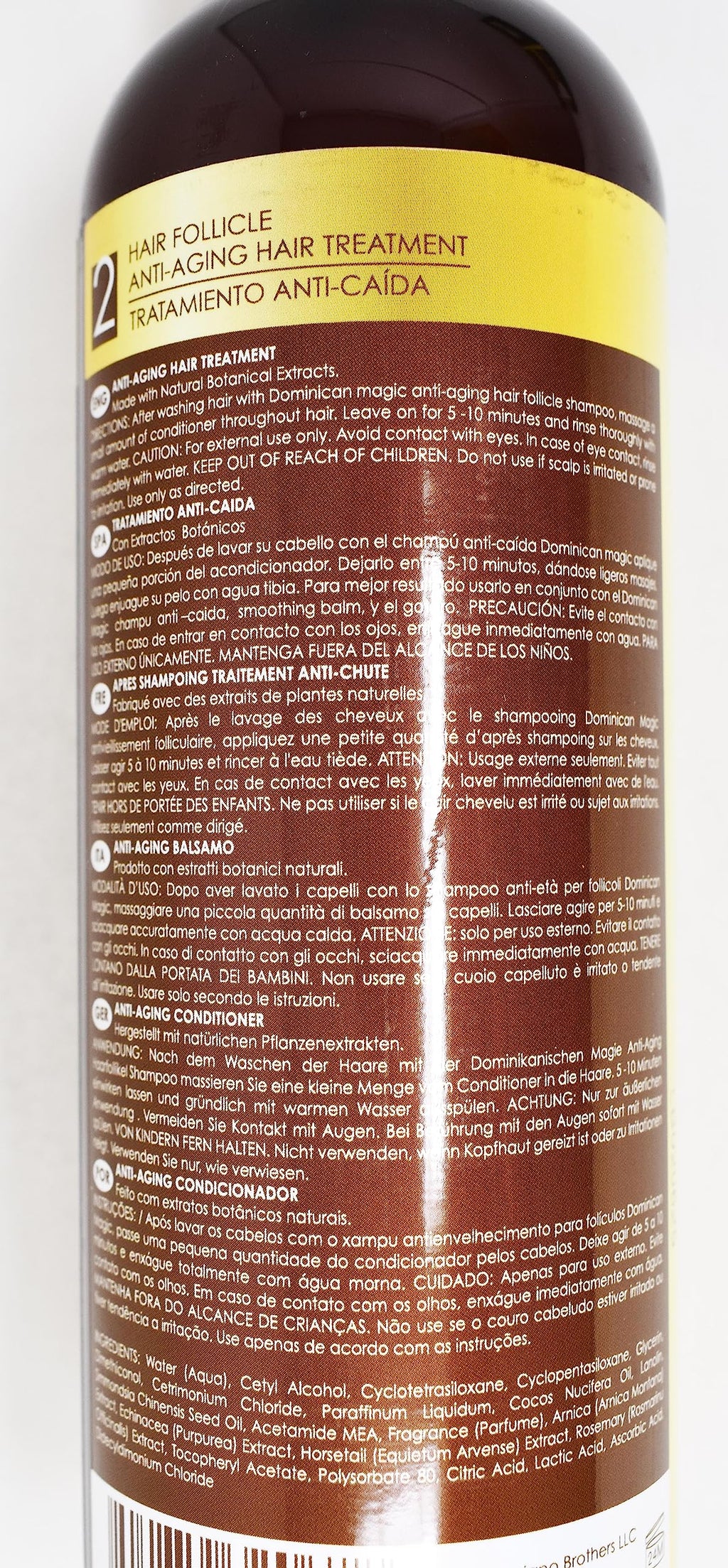 Dominican Magic Hair Follicle Anti-Aging Shampoo & Treatment Duo Set – 15.87oz Each