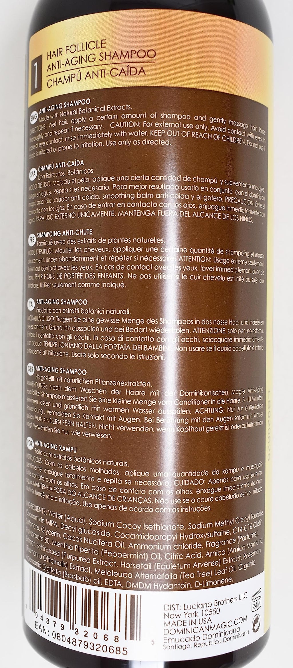 Dominican Magic Hair Follicle Anti-Aging Shampoo & Treatment Duo Set – 15.87oz Each