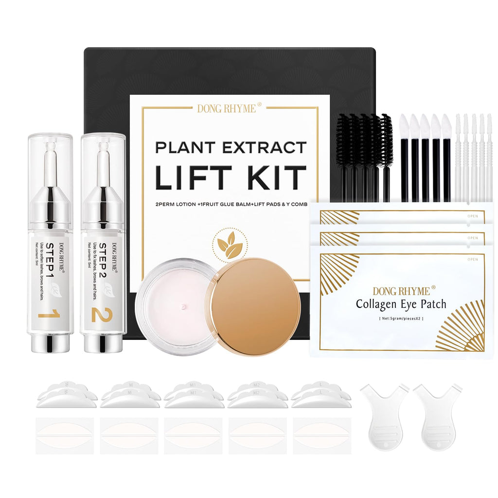 DONG RHYME Lash Lift Kit – Salon-Grade 2-in-1 Lash & Brow Lamination