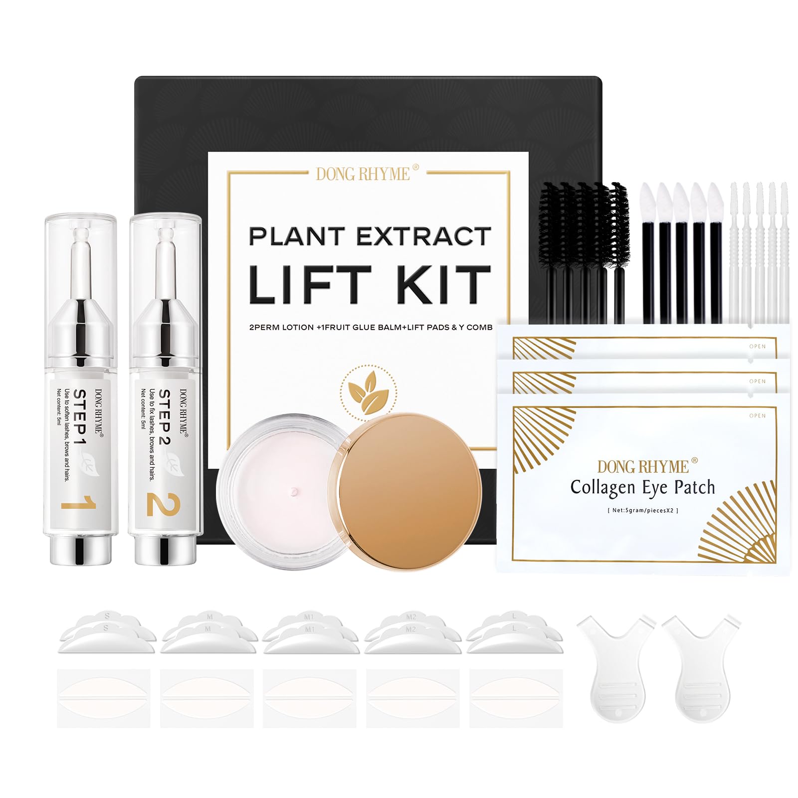 DONG RHYME Lash Lift Kit – Salon-Grade 2-in-1 Lash & Brow Lamination