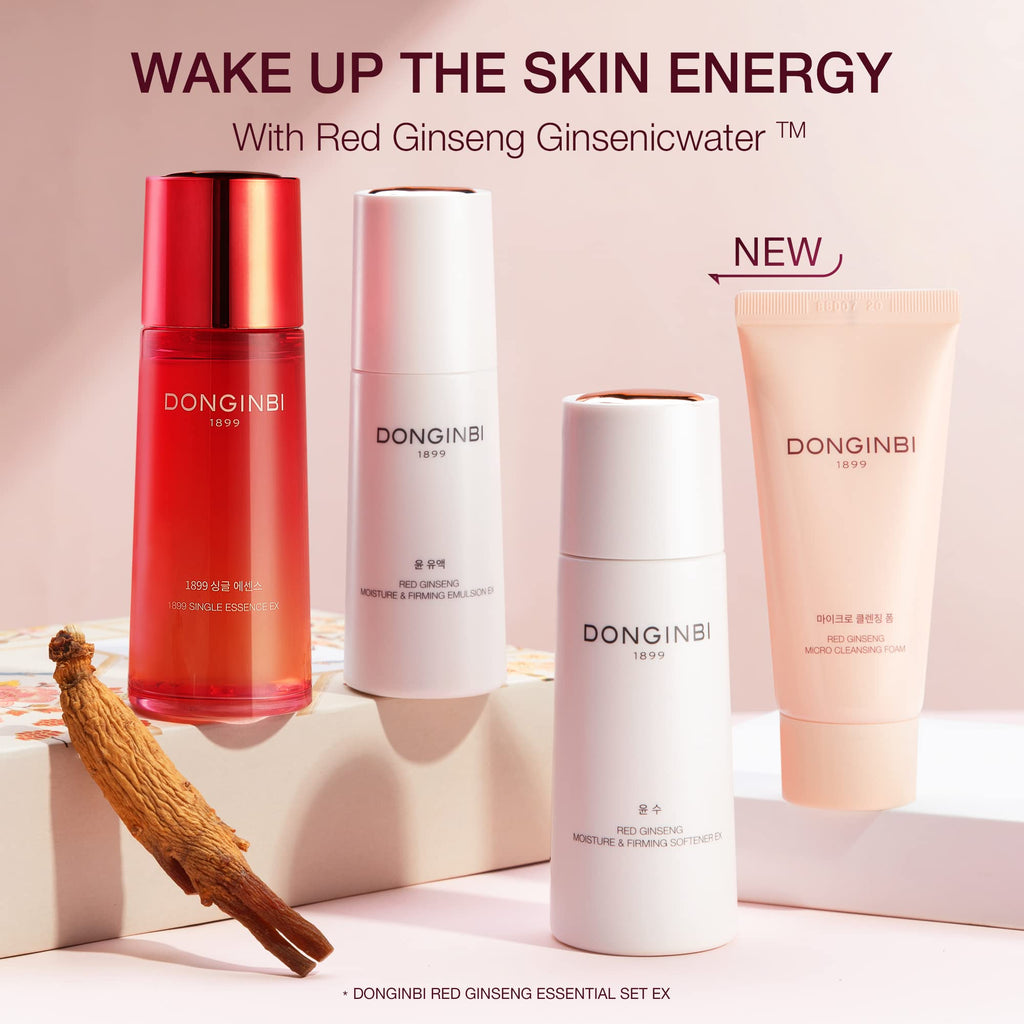 Donginbi Red Ginseng Essential Skin Care Set – Firming Moisturizer & Hydrating Toner