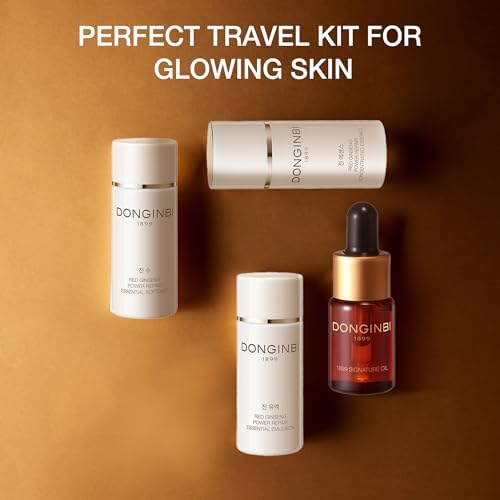 Donginbi Red Ginseng Power Repair Set – Hydrating Toner, Collagen Essence & Firming Oil