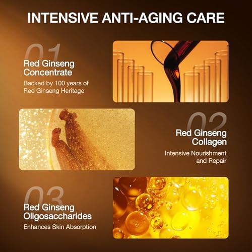 Donginbi Red Ginseng Power Repair Set – Hydrating Toner, Collagen Essence & Firming Oil