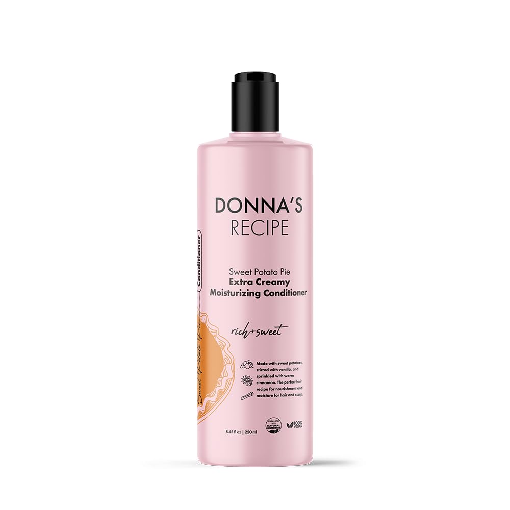 Donna's Recipe by Tabitha Brown | Sweet Potato Pie Extra Creamy Moisturizing Conditioner – Vegan, Sulfate-Free, 8 oz