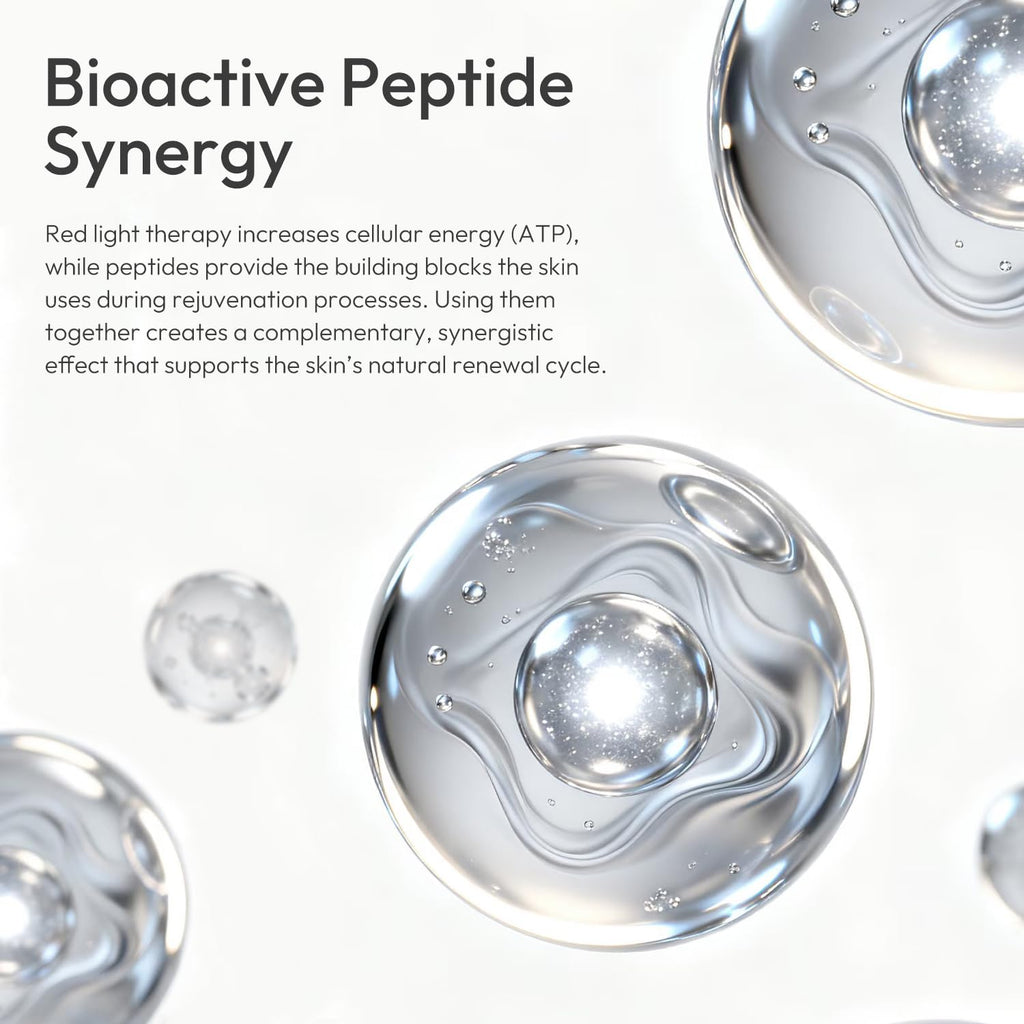 Dophla Red Light Therapy Peptide Serum for Face & Neck – Hydration, Calming Niacinamide & Peptides