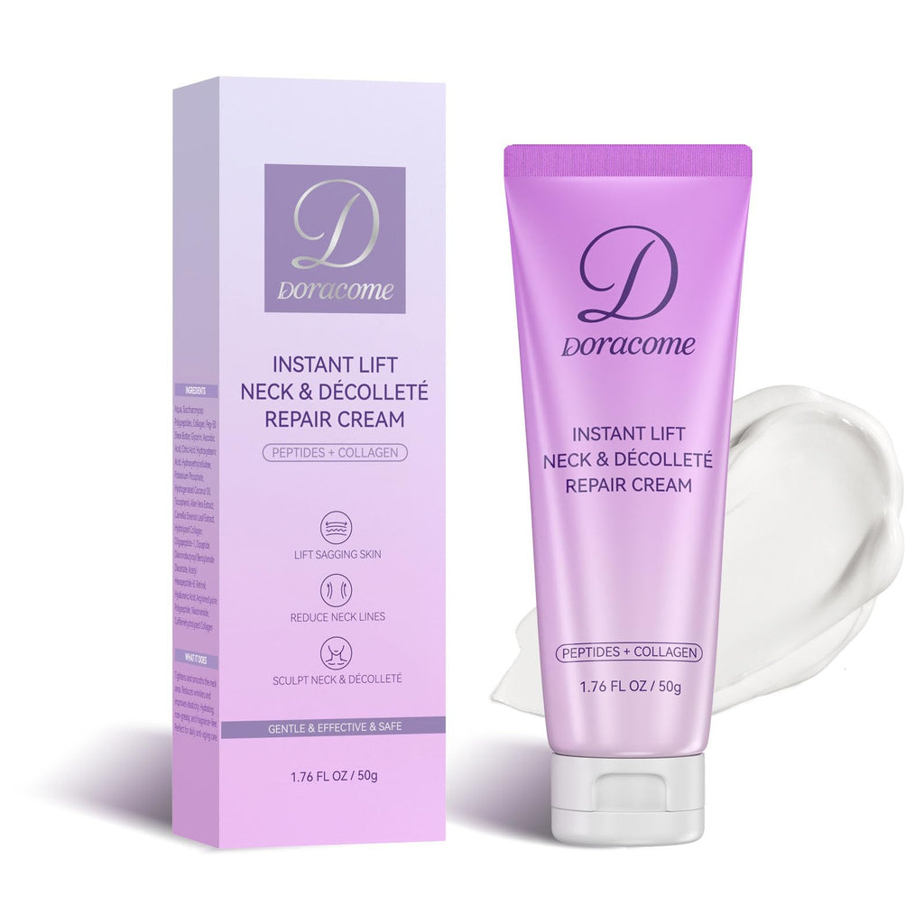 Doracome Firming Neck Cream for Crepey Skin – Neck & Chest Firming, Hydration & Smoothing