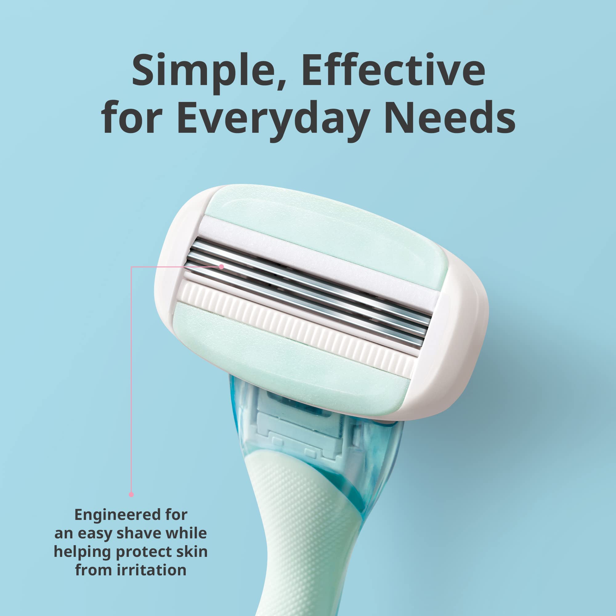 Dorco Eve3 Razor Smooth Touch for Women – Handle + 6 Refills