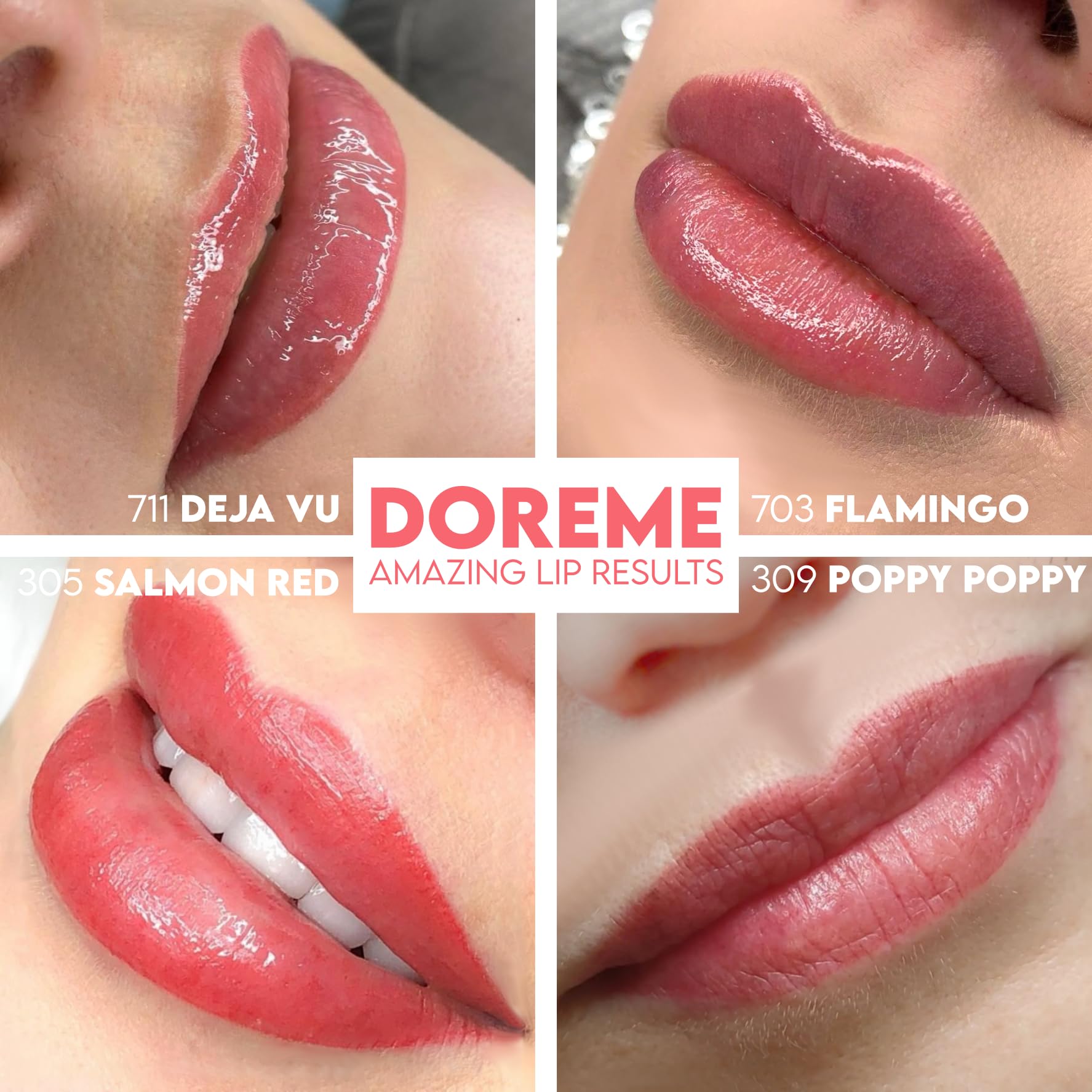 DOREME Areola Camouflage Pigment Ink Set – Permanent Makeup ½ oz
