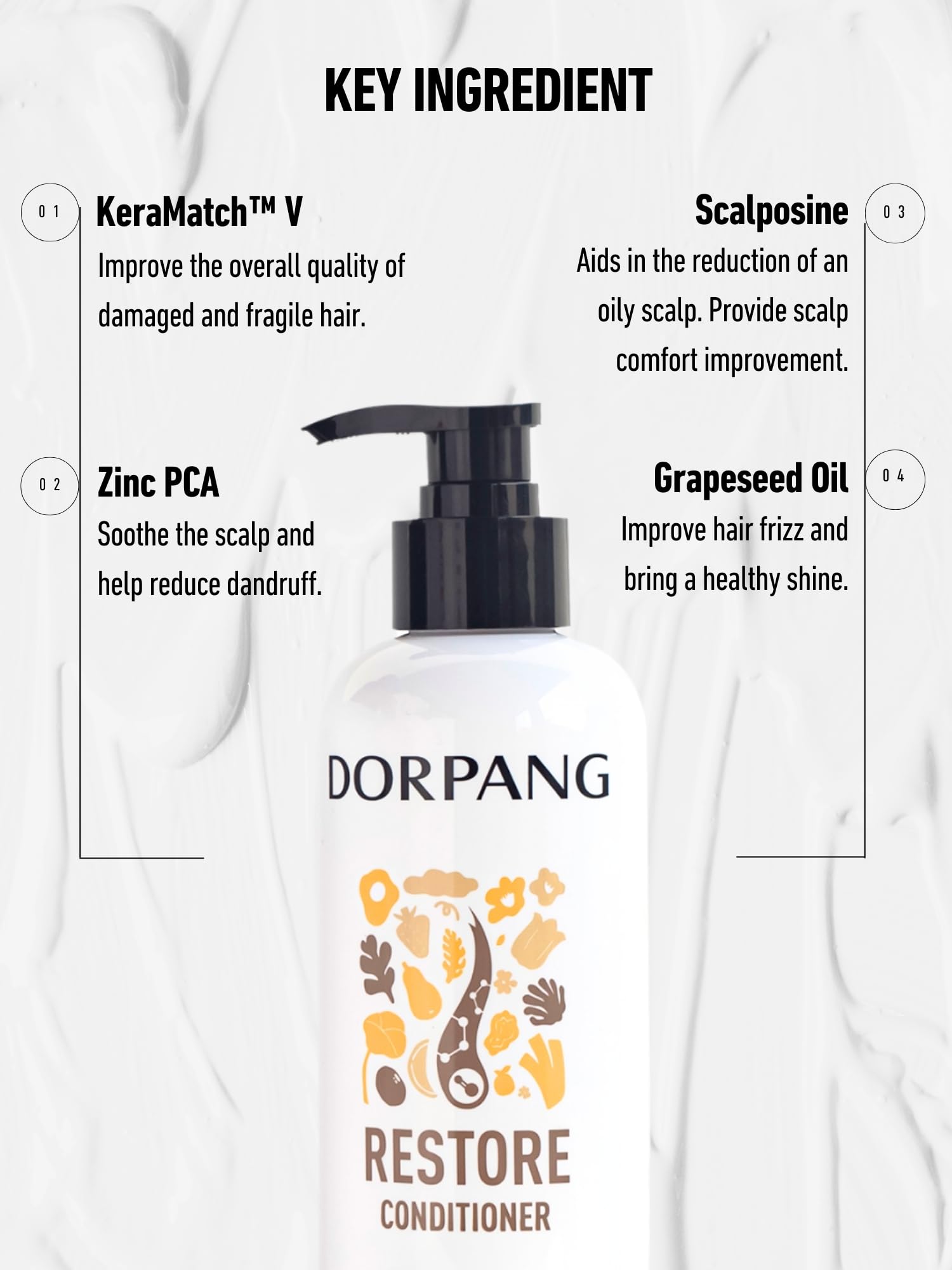 DORPANG Repair Conditioner – 12 fl oz | Keratin & KeraMatch for All Hair Types