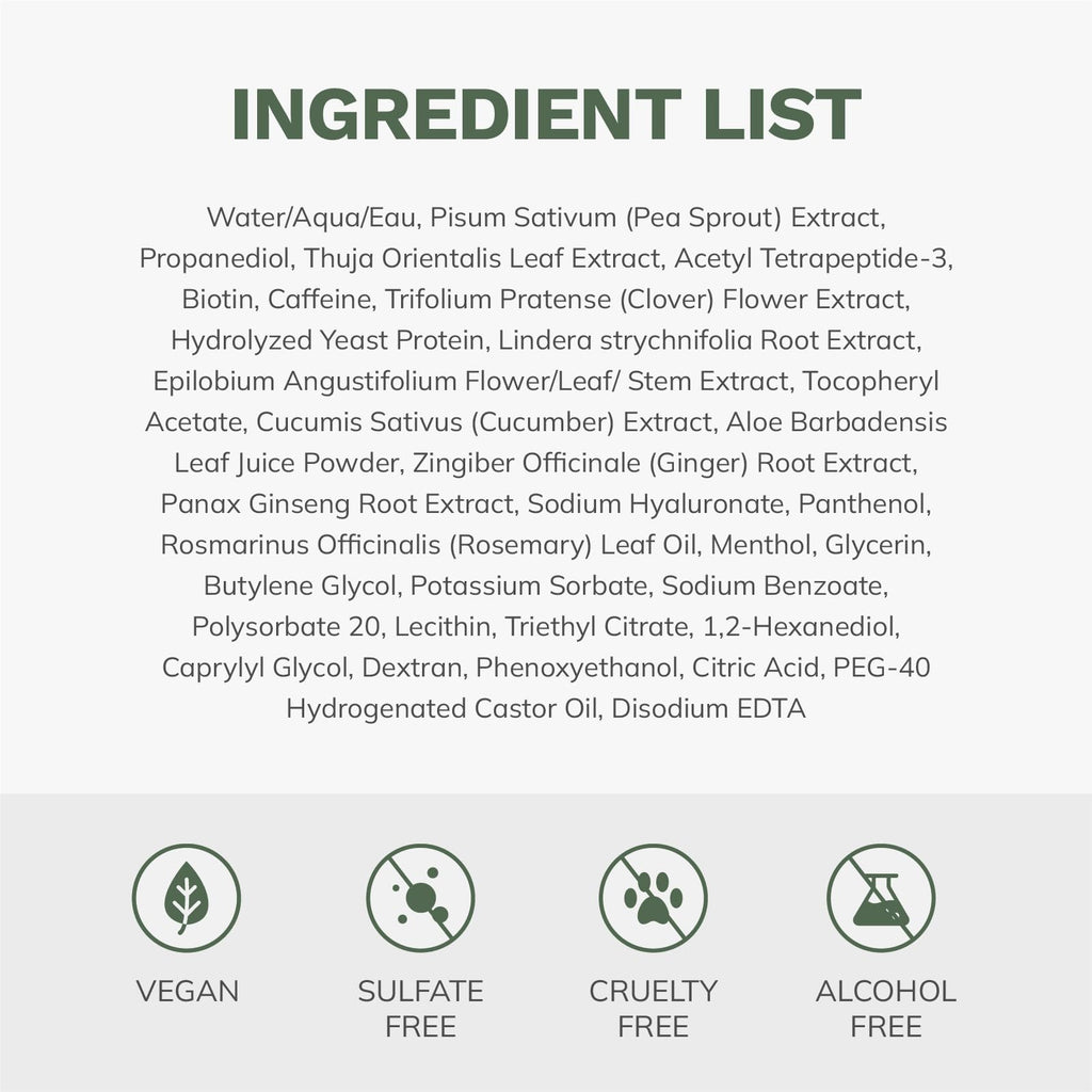 DORPANG Scalp Serum for Thinning Hair – Vegan Peptides, Non-Greasy, 60ml, No-Rinse