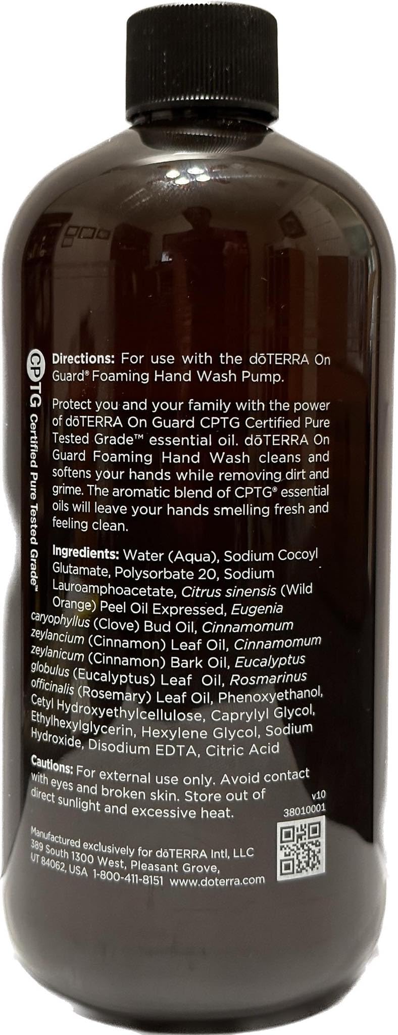 doTERRA On Guard Foaming Hand Wash Refill 16 oz – Gentle, pH-Balanced Cleansing