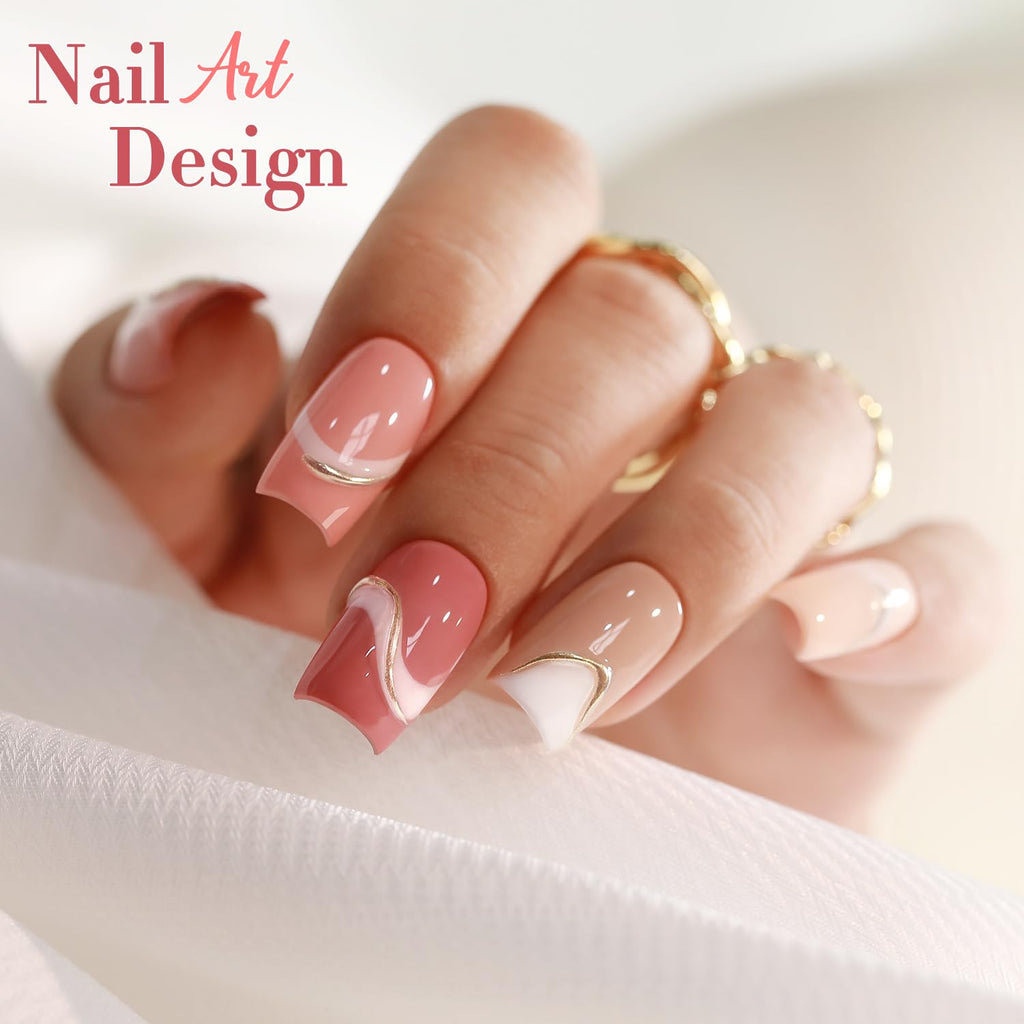 Double Rhythm 6 Pcs 15ml Gel Polish Set – Rose Beige Nude Cream
