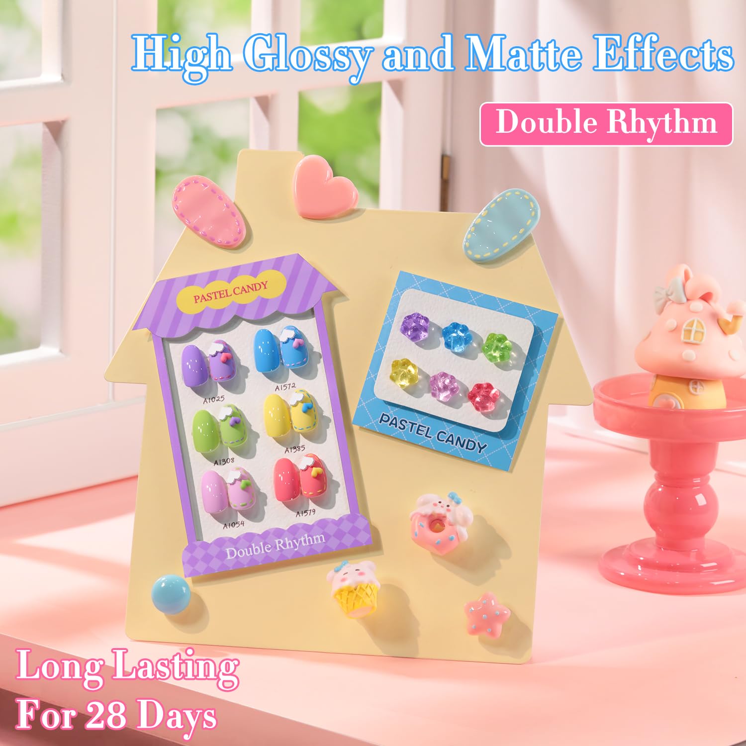 Double Rhythm 6 Pcs 15ml Gel Polish Set – Same Color, Soak Off, UV/LED Cure – At-Home Manicure Kit (Purple to Peach T6-10)