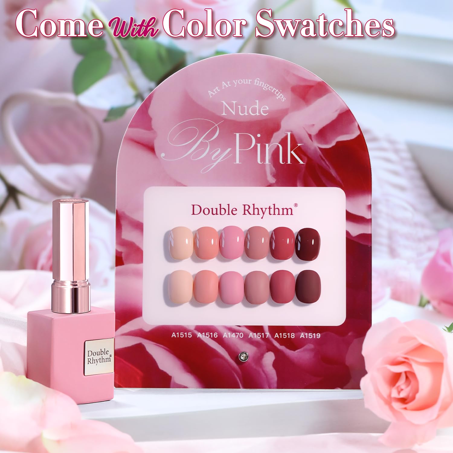 Double Rhythm 6 Pcs Gel Polish Set 15ml – Same Shade, Soak-Off, UV/LED Cure