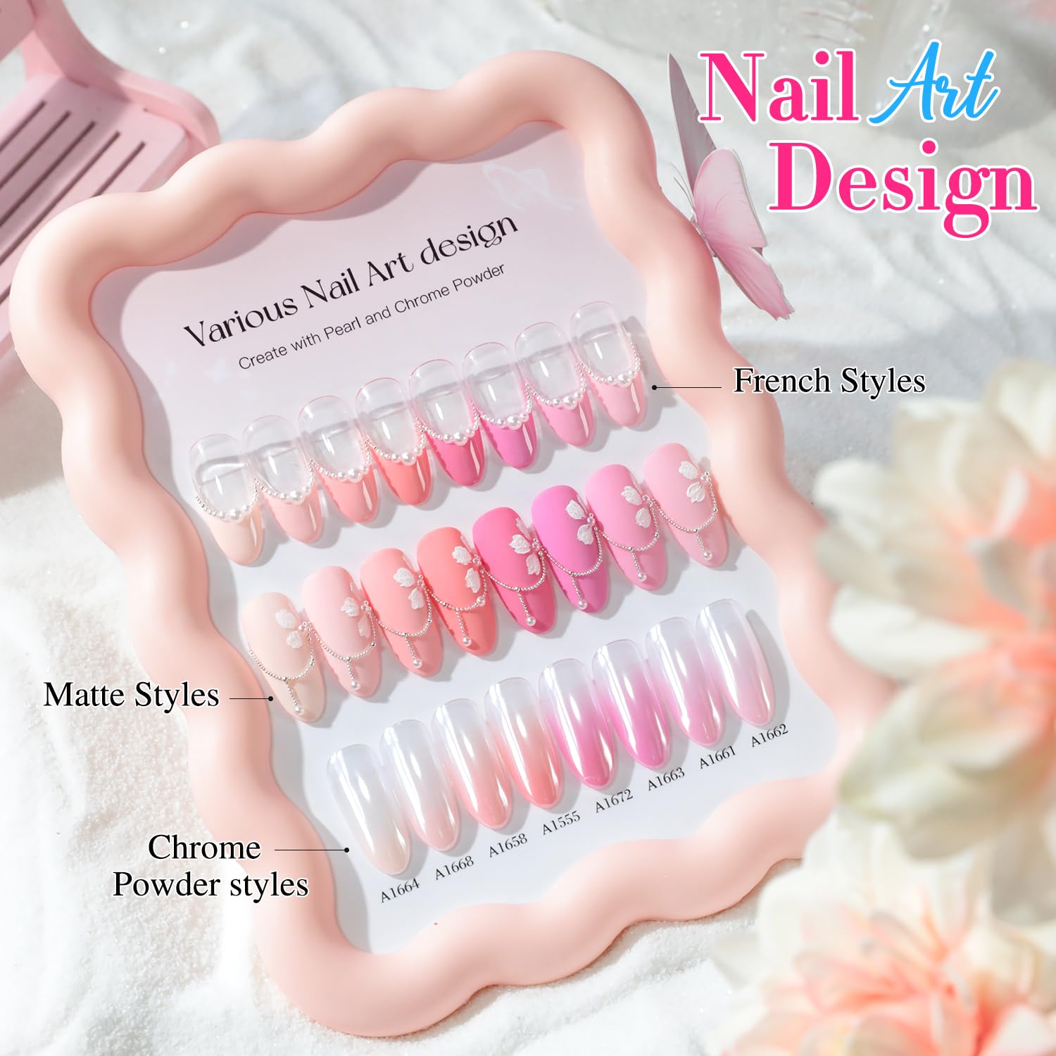 Double Rhythm 28Pcs Gel Nail Polish Set – Neutral Nude Collection T24-12 (0.5oz)